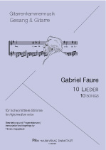 FAURE Gabriel (1845-1924 Francia)<br><br>10 Canciones (arr. Hoppstock)